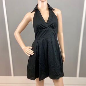 Sele Black halter dress